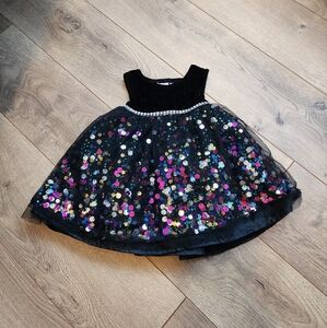 3-6 Months girls Black Dress